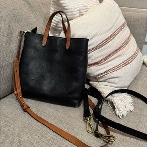 Madewell Black and Brown Leather crossbody